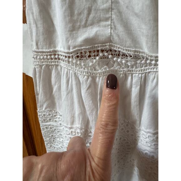 Barbour Joanne Eyelet Embroidered Tiered Cotton Midi Dress (see narrative & pics - Picture 7 of 7